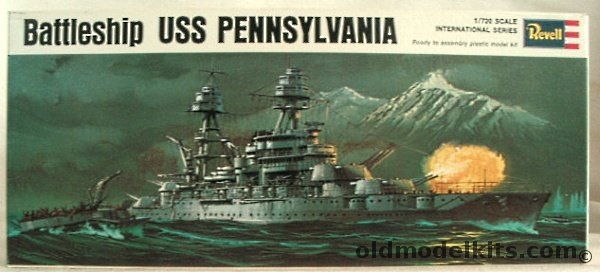 Revell 1/720 USS Pennsylvania Battleship, H486 plastic model kit